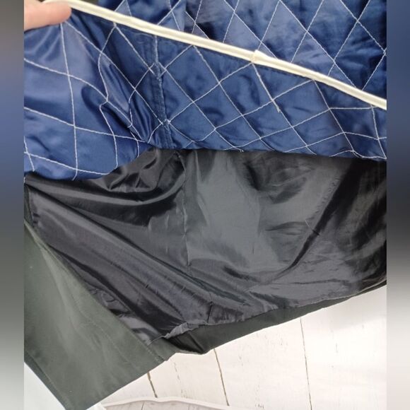 Bachrach Mens Trench Coat Black Collared - Picture 10 of 14